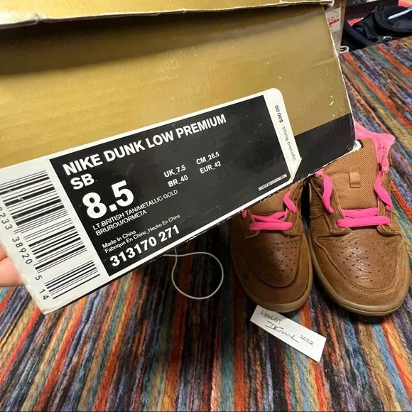 313170-271 Nike SB Dunk Low Gibson 2007 Size 8.5